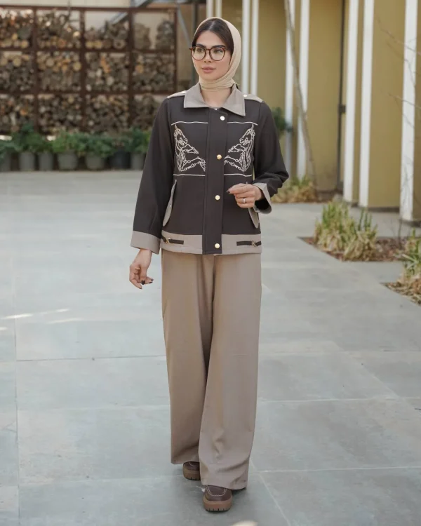کت و شلوار ژیزل بزیاق 405 بهار - تصویر 3