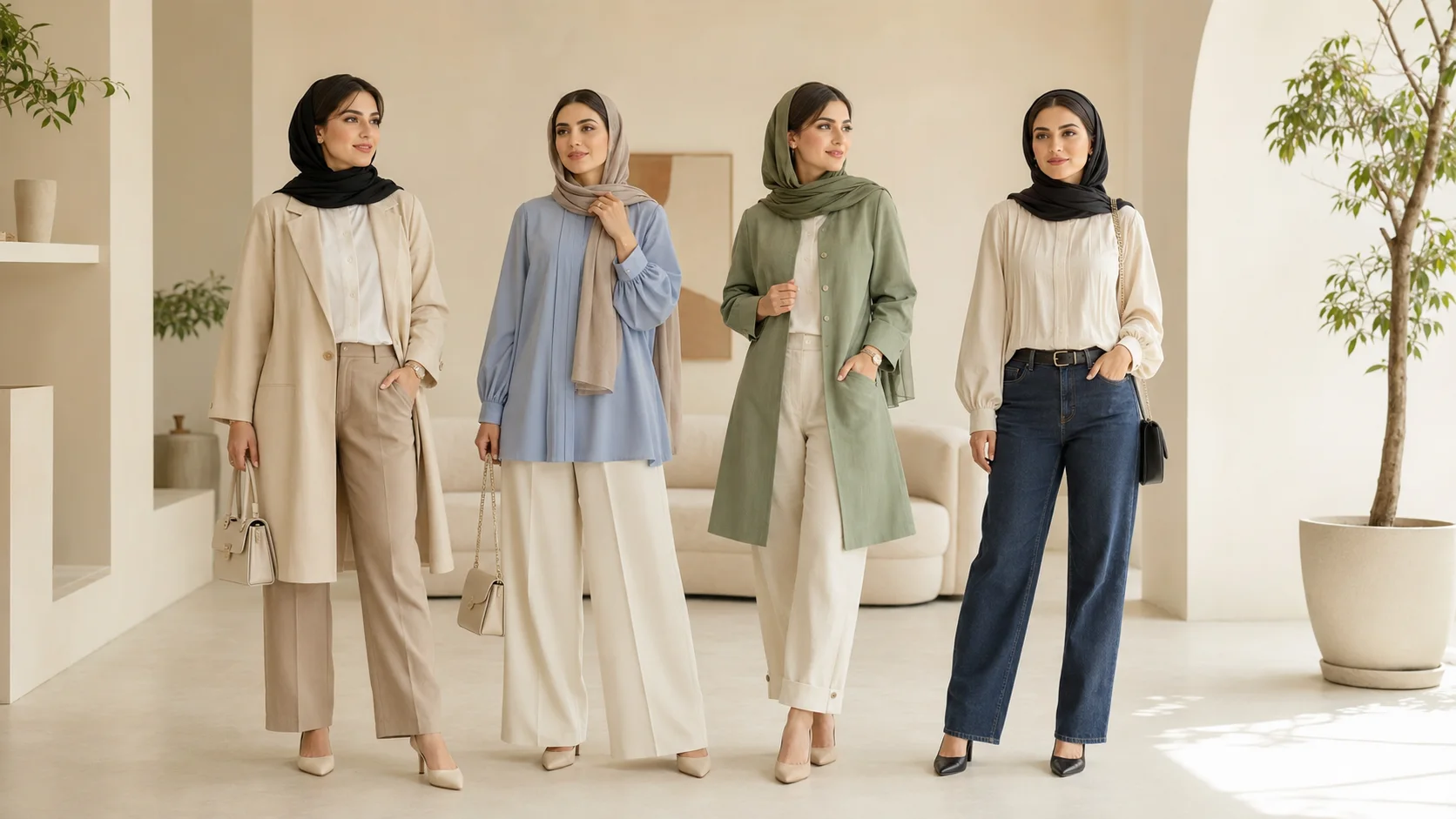 انتخاب شلوار مناسب برای ست‌کردن با مانتو و شومیز زنانه